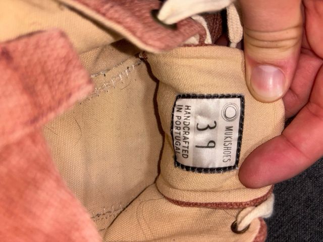 Zapatillas mukishoes rojas, talla 39