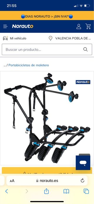 Portabicicletas baca 3 bicis