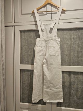 Peto vaquero Noon blanco talla XS