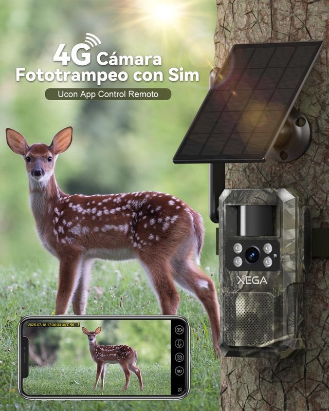 Cámara Caza XEGA Solar 4G SIM