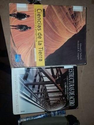 Libros ciencias de la tierra y cálculo estructuras