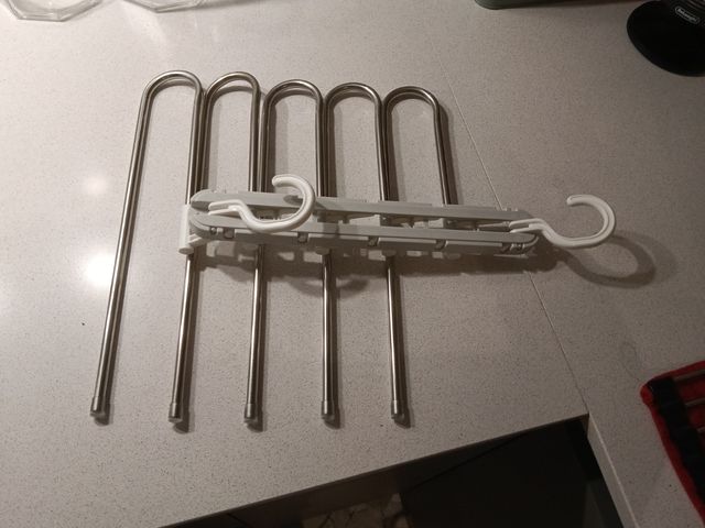 Percha pantalones 5-pzas. metal