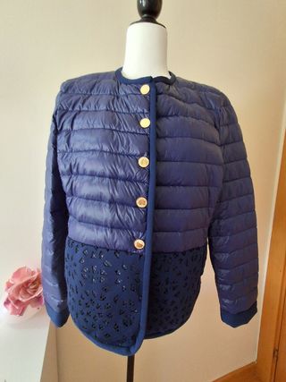 Chaqueta Purificación García azul marino 