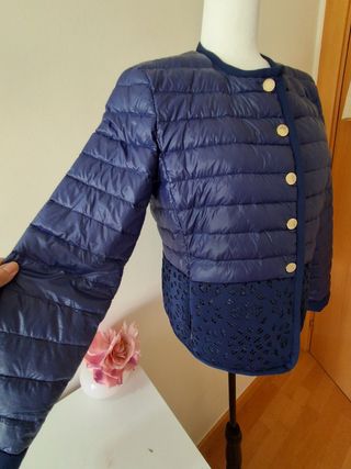 Chaqueta Purificación García azul marino 