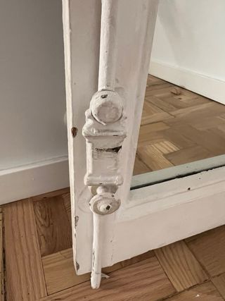 Espejo antiguo blanco - Contraventana. Urge vender