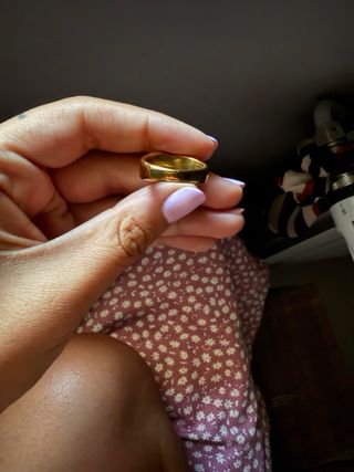 Anillo corazón dorado | Anillo