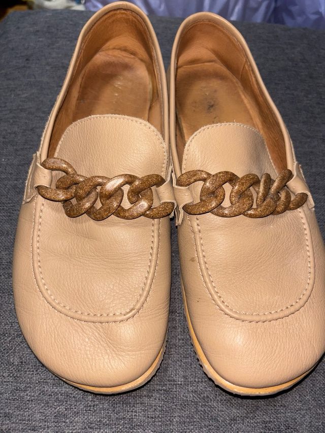 Mocasines Mini Shuu beige 39