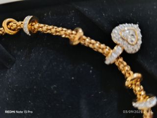 Collar Swarovski dorado y plateado
