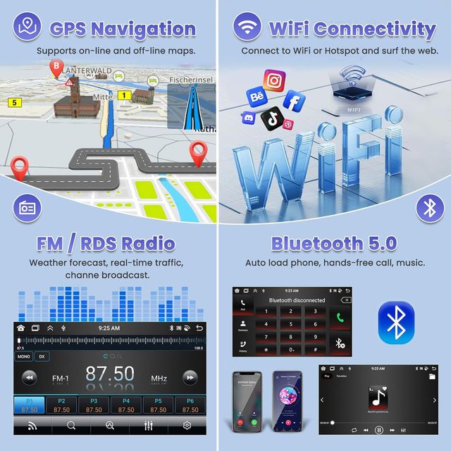 Radio Android 9" Coche