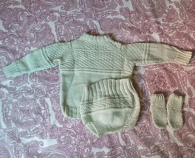 Conjunto bebé hecho a mano, de 0 a 1 mes