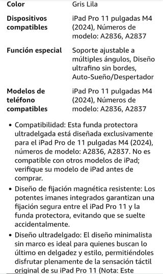 Funda iPad Pro 11"