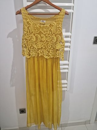 Vestido amarillo Deal - Talla única