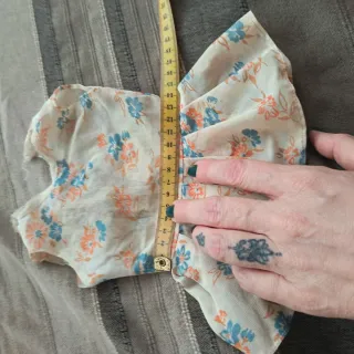 Vestido flores muñeca antiguo de muñeca de Famosa