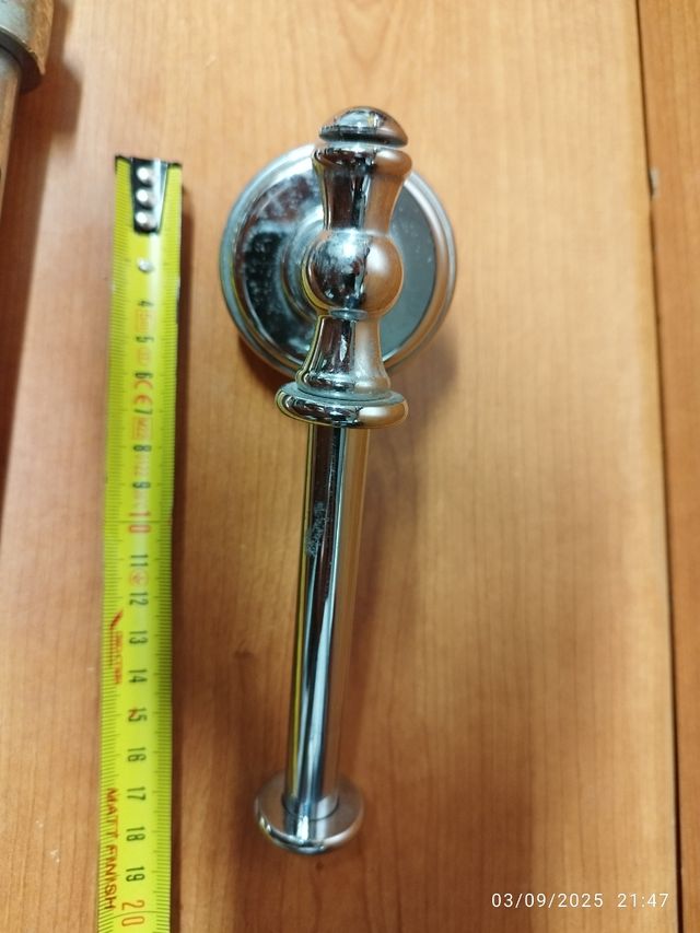 2 unidades de:Toalleros Baño - Metal Cromado