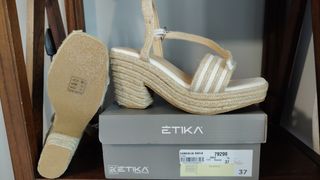 Sandalias Ketika beige-blanco