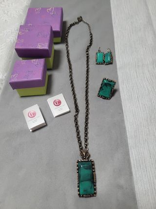 Joyas Cristian Lay - Dorado y Verde