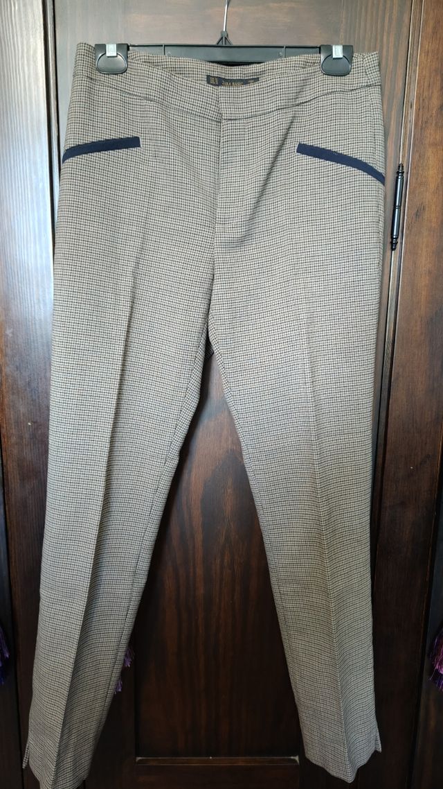 Pantalones Zara Basic -  Beige/Marrón
