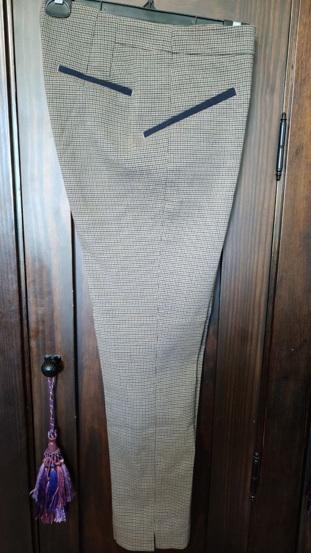 Pantalones Zara Basic -  Beige/Marrón