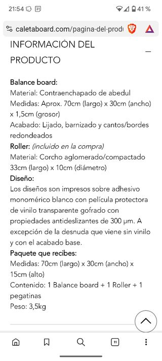 Tabla equilibrio - Balance Board