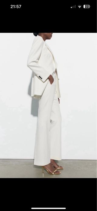 Pantalón Blanco Flare