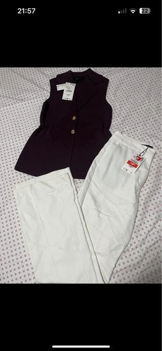 Pantalón Blanco Flare
