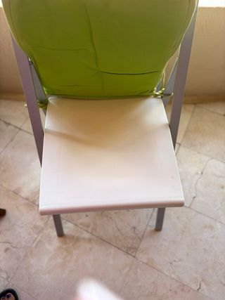 4 Sillas Plegables Blancas estructura metal