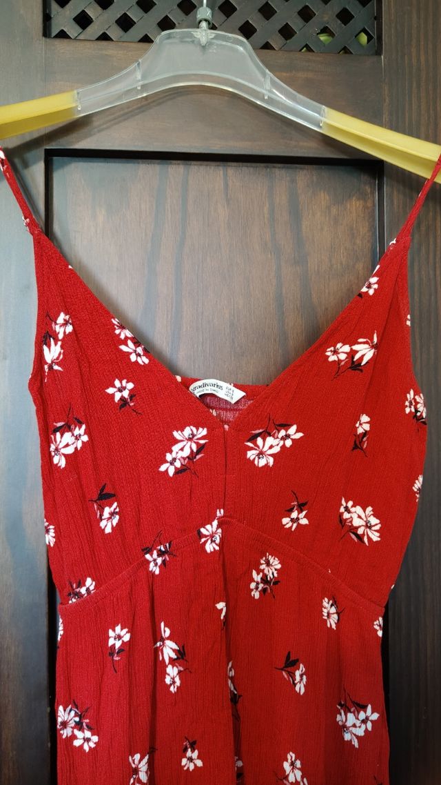 Vestido Stradivarius rojo - Talla S