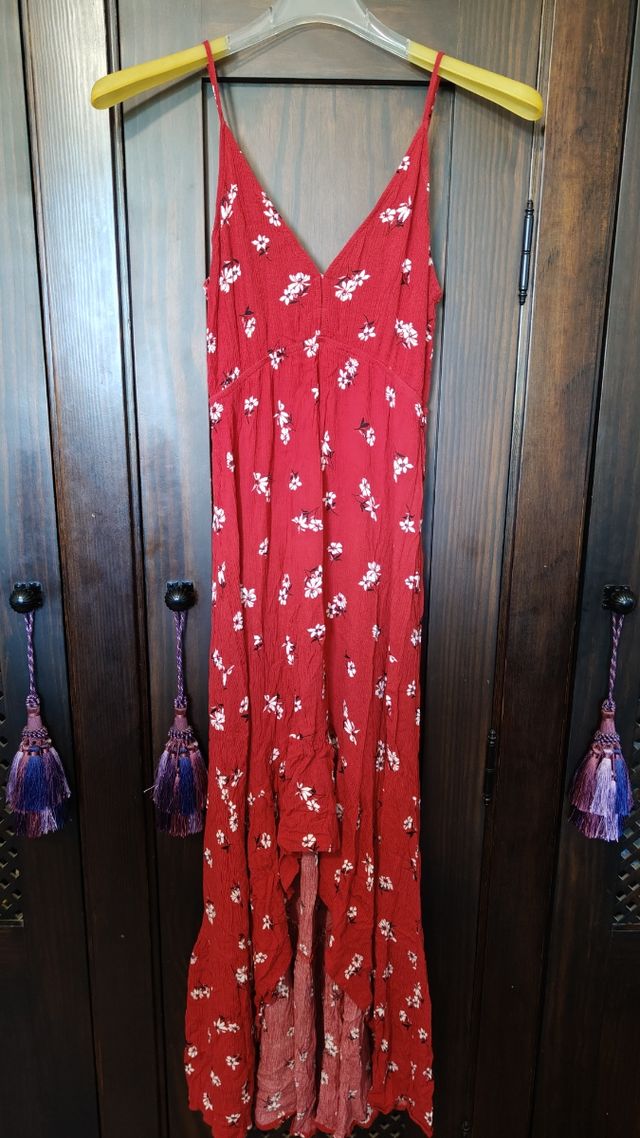 Vestido Stradivarius rojo - Talla S
