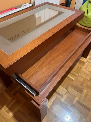Mesa centro madera - cristal