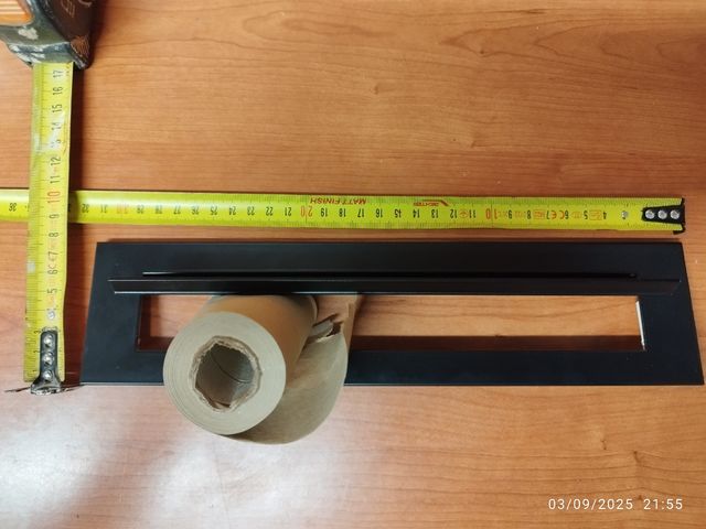 Buzón carta de metal color negro para puerta