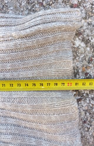 Jersey cuello alto beige vintage