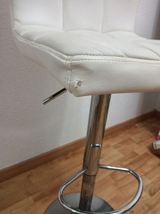 Silla tocador giratoria blanca