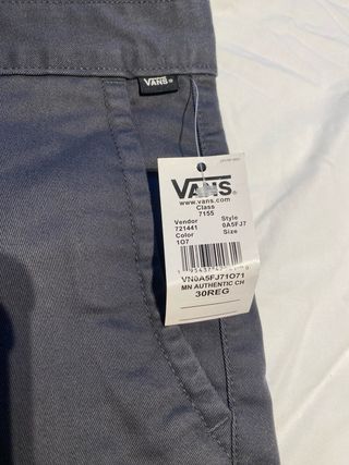 Pantalones Vans Gris oscuro - Nuevos 