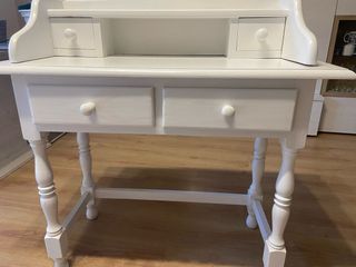 Escritorio blanco madera pino