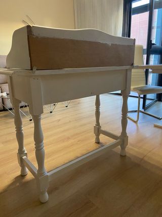 Escritorio blanco madera pino