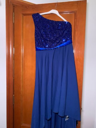 Vestido azul lentejuelas - fiesta