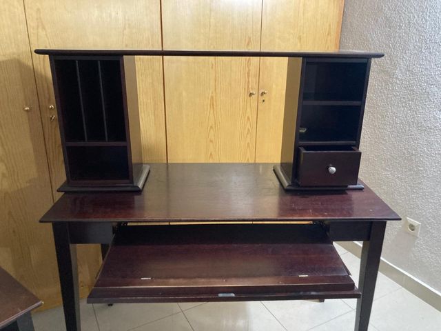 Escritorio madera + cajonera