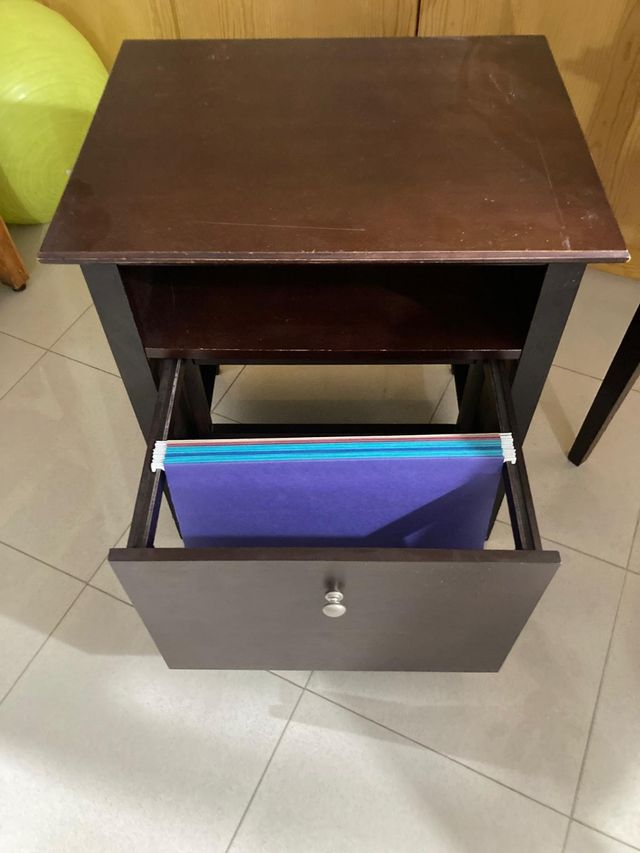 Escritorio madera + cajonera