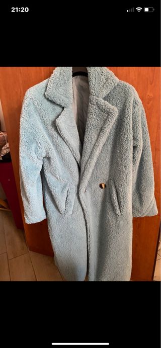 Cappotto Teddy Turchese
