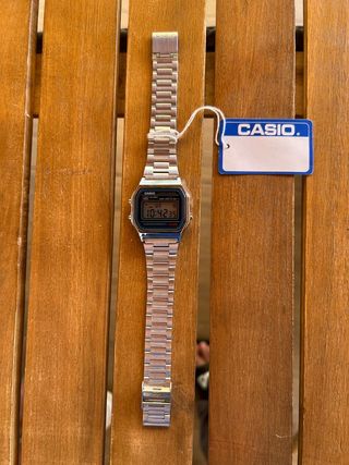Reloj Casio A158W plateado