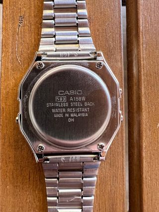 Reloj Casio A158W plateado