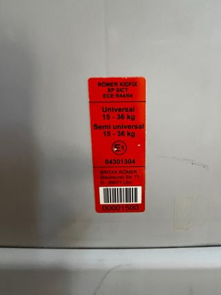 Silla coche Römer Kidfix - Grupo 2/3