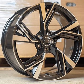 LLANTAS AUDI MOD. RS6 18 PULGADAS NEGRO PULIDO.