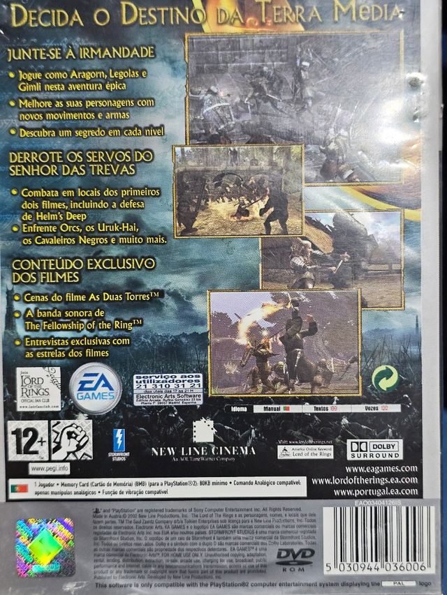 PS2 - Senhor dos Anéis: As Duas Torres
