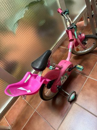 Bicicleta niña 12" rosa