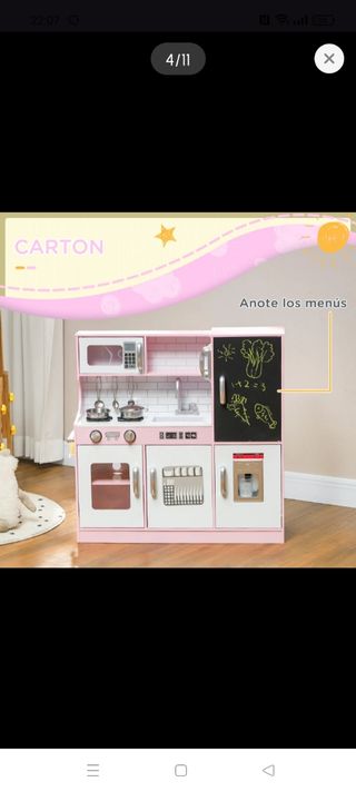 Cocinita infantil rosa | Juguete