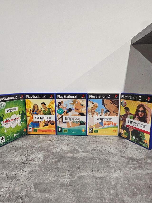 5 Jogos SingStar PS2 - Karaoke