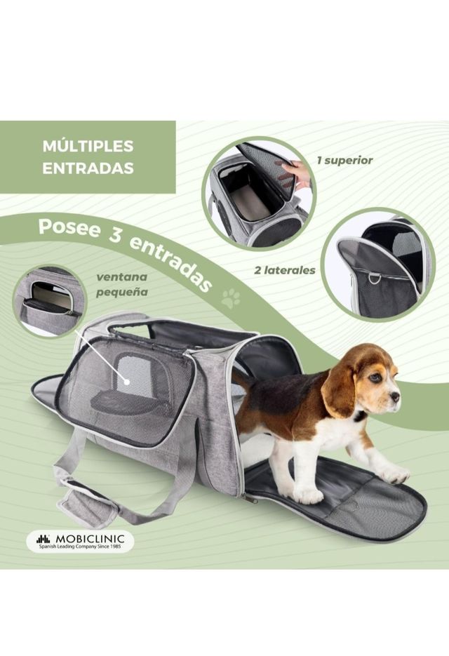 Transpotín perro gato plegable