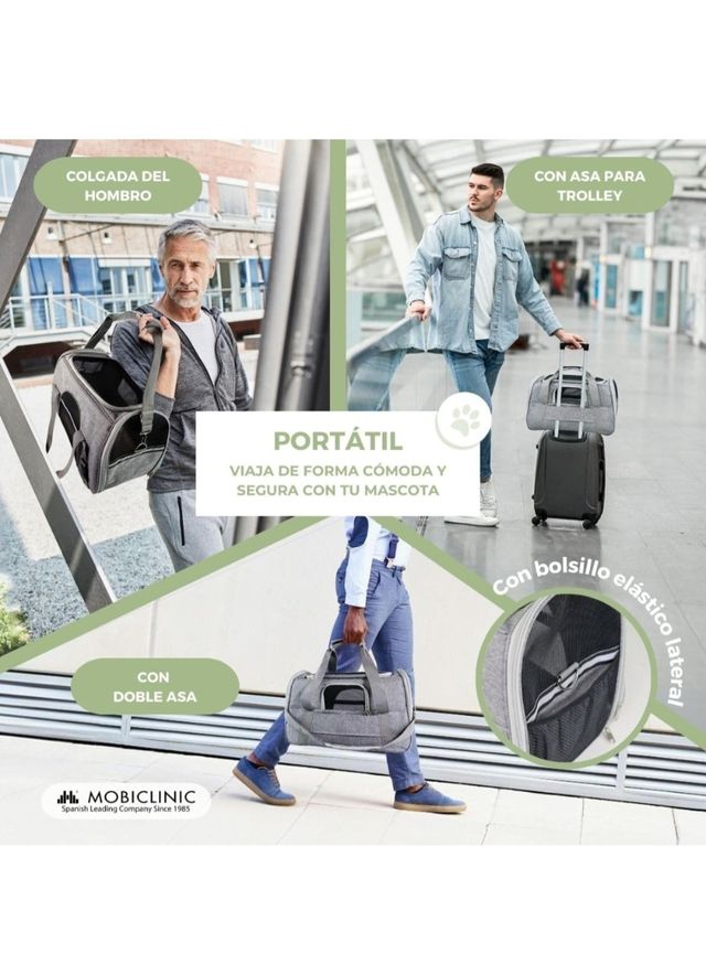 Transpotín perro gato plegable