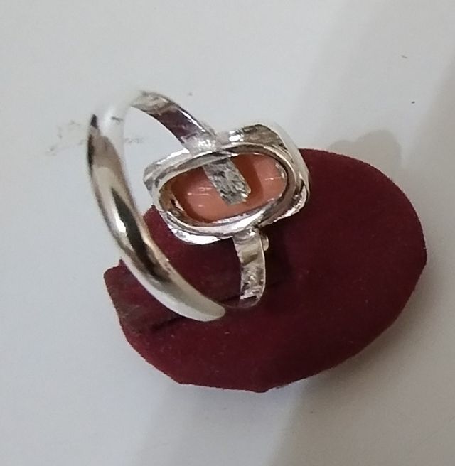 Anello corallo argento 925